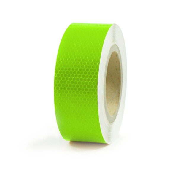 2" in x 150' ft Trailer Truck Conspicuity DOT Class 2 Reflective Safety Tape - Lime Green